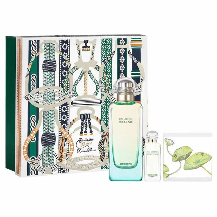 Hermès Un Jardin Sur Le Nil Eau De Toilette Spray 100ml Set 3 Piezas - Orient Perfumes Portugal