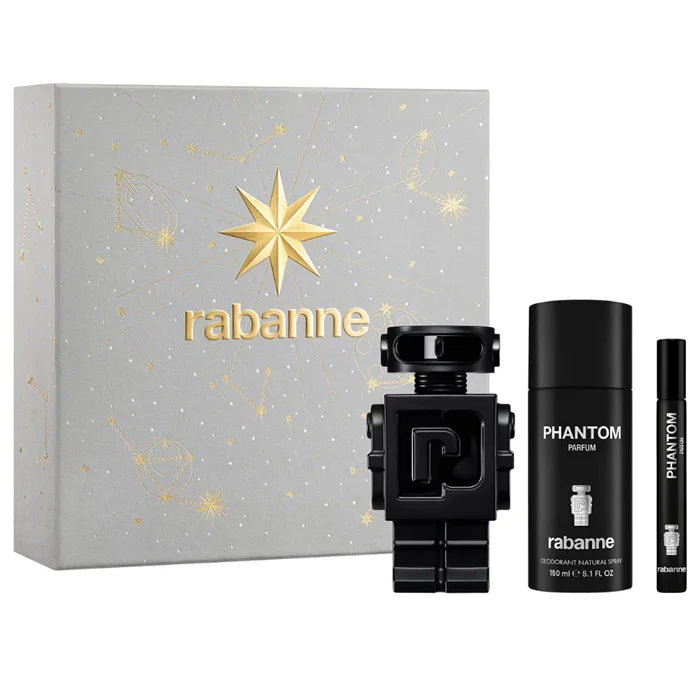 Rabanne Phantom Eau De Parfum Spray 100ml Set 3 Pieces - Perfume Original na Orient Perfumes Portugal