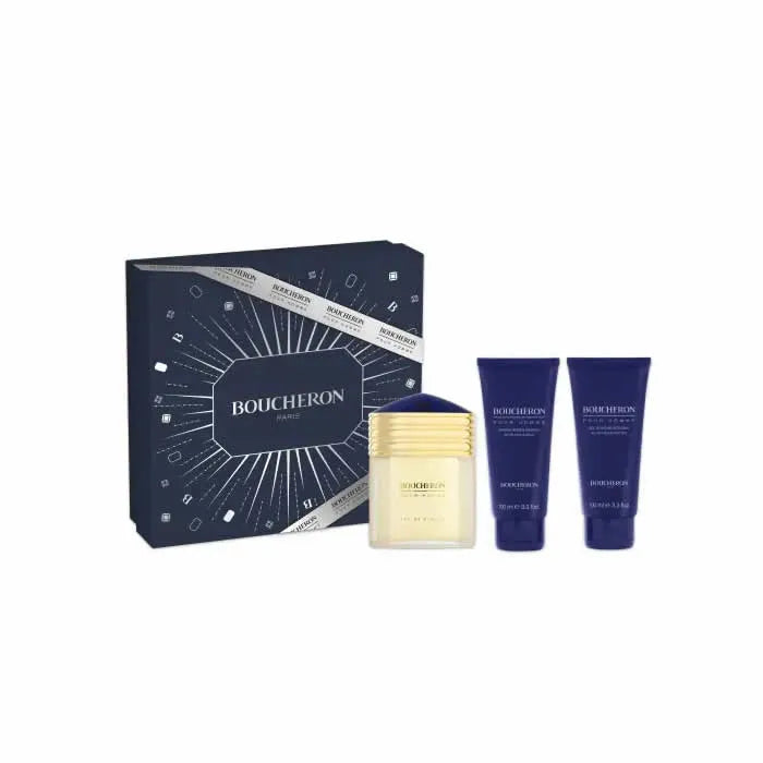 Boucheron Homme Eau De Parfum Spray 100ml Set 3 Pieces - Perfume Original na Orient Perfumes Portugal