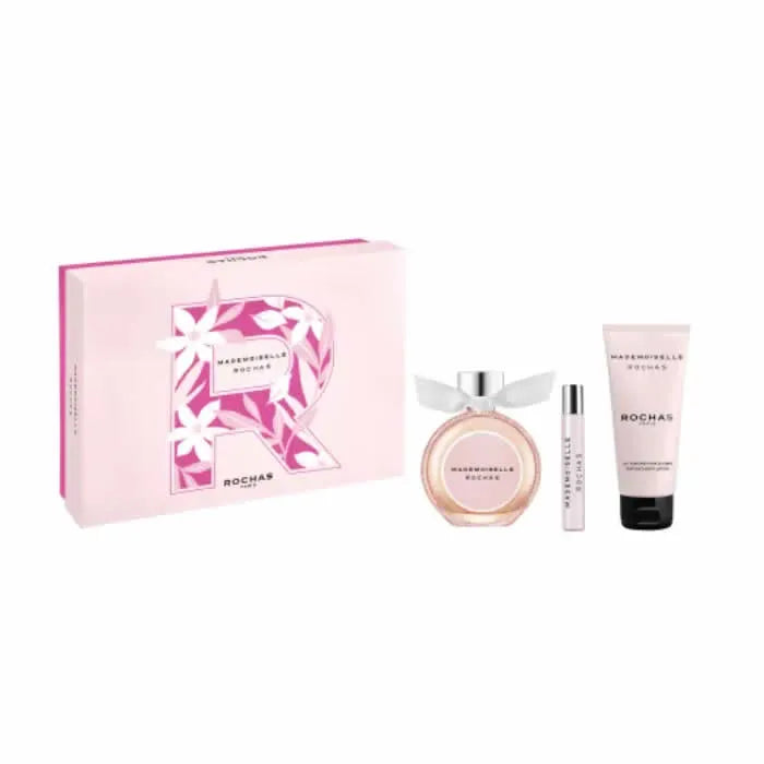 Rochas Mademoiselle Rochas Eau De Parfum Spray 90ml Set 3 Piezas - Orient Perfumes Portugal