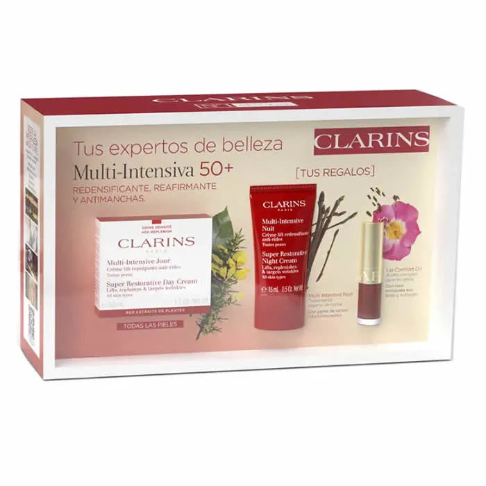 Clarins Multi-Intensiva Día Spf15 Todo Tipo De Pieles 50ml Set 3 Piezas - Orient Perfumes Portugal
