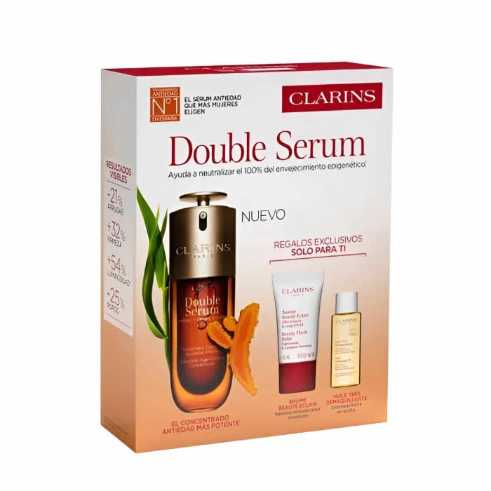 Clarins Double Serum 50ml Set 3 Piezas - Orient Perfumes Portugal