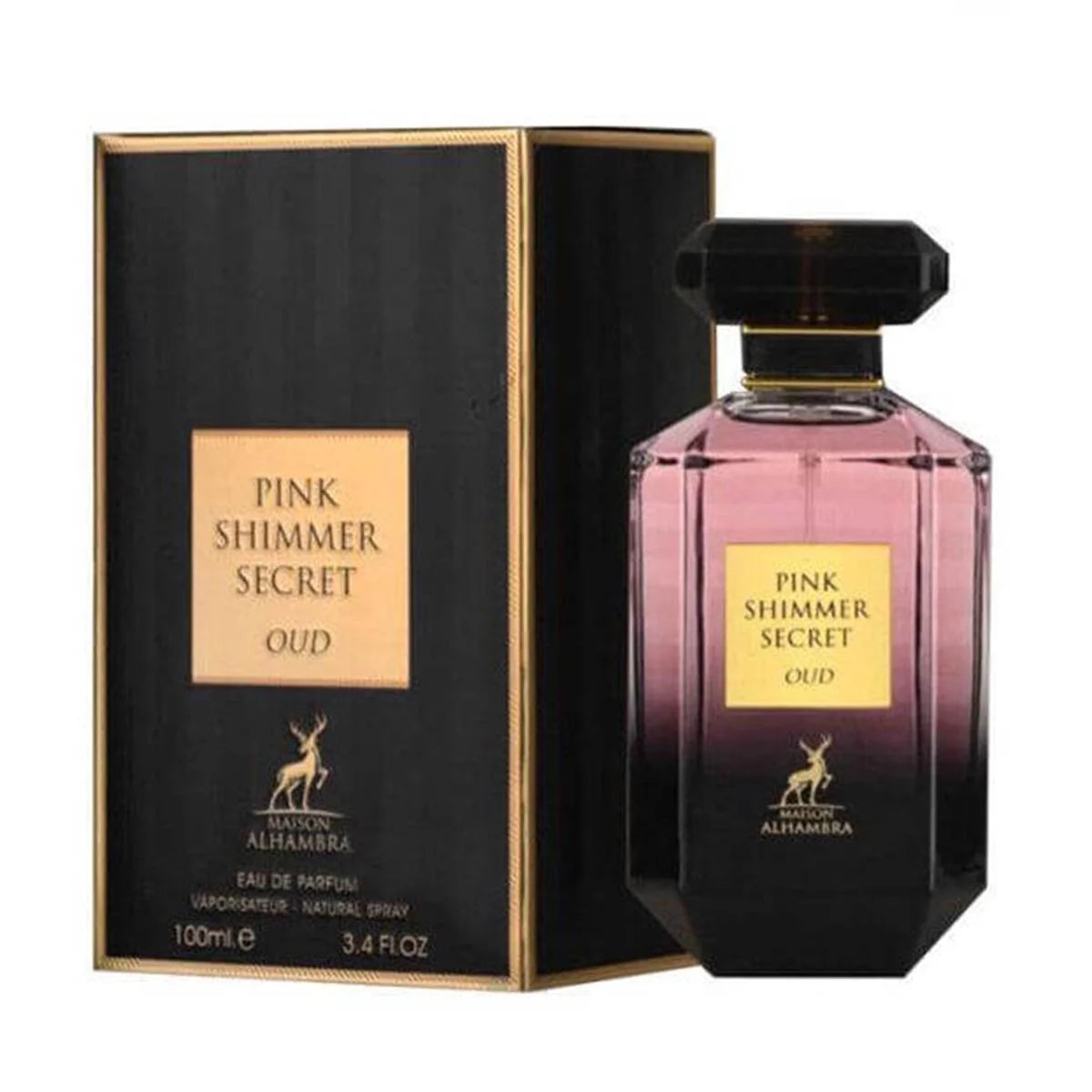 Maison Alhambra Pink Shimmer Secret Oud Eau De Parfum 100ml - Perfume Original na Orient Perfumes Portugal