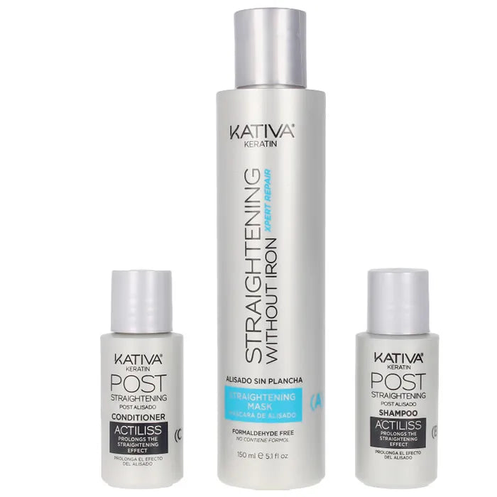 Keratin Anti-Frizz Alisado Sin Plancha Repara Puntas Set 3 Piezas - Orient Perfumes Portugal