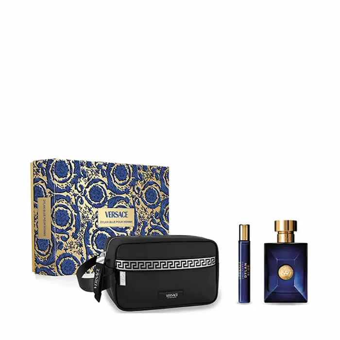 Versace Dylan Blue Pour Homme Eau De Toilette Spray 100ml Set 3 Pieces - Perfume Original na Orient Perfumes Portugal
