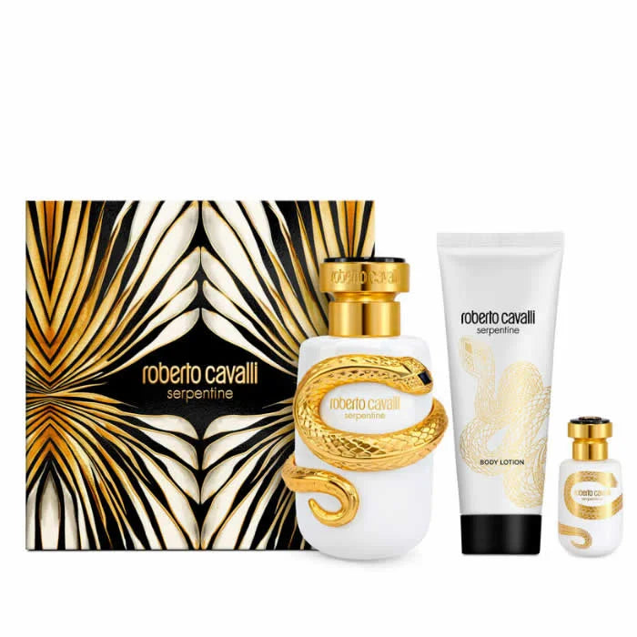 Roberto Cavalli Serpentine Eau De Parfum Spray 100ml Set 3 Pieces - Perfume Original na Orient Perfumes Portugal