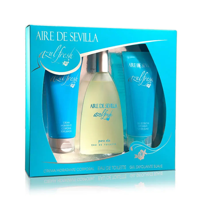 Aire De Sevilla Azul Fresh Eau De Toilette Spray 150ml Set 3 Piezas - Orient Perfumes Portugal