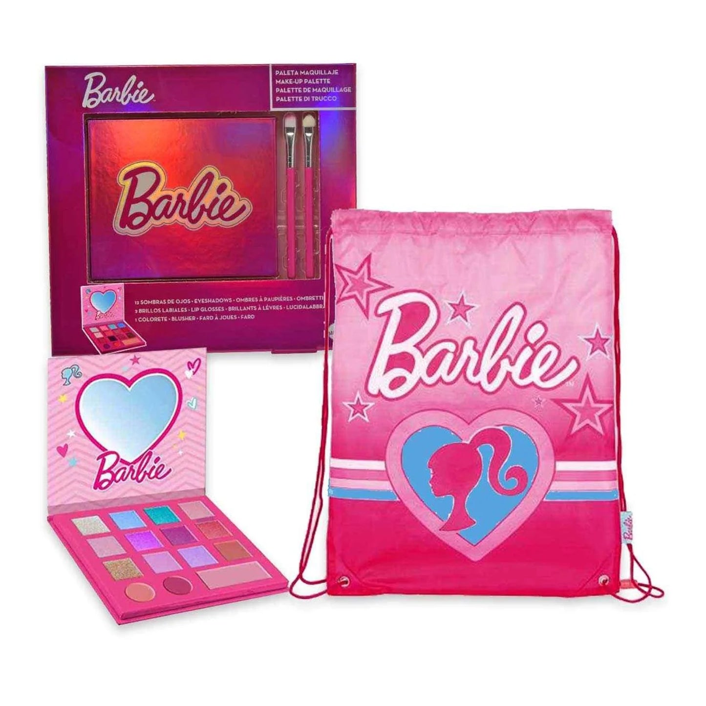 Cartoon Barbie Niños Set Sombra De Ojos y Brillo De Labios 1un - Orient Perfumes Portugal