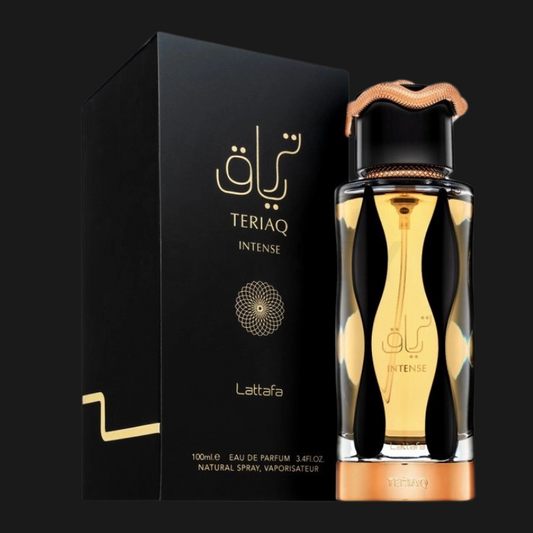 Perfume Teriaq Intense Lattafa 100ml Unissexo Oriental Especiado