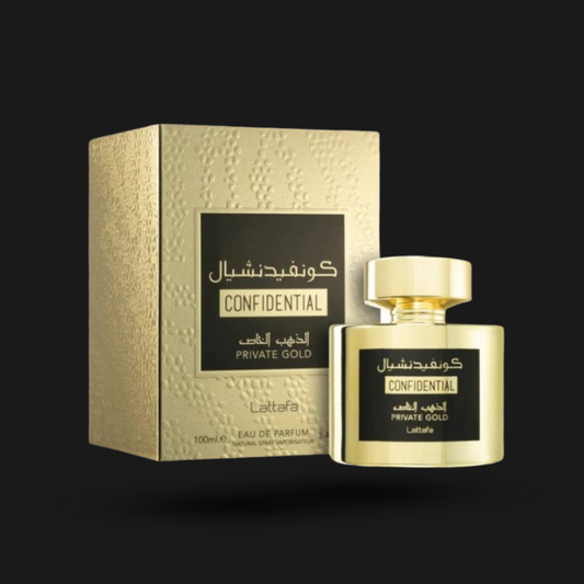 Lattafa Confidential Gold: Perfume Oriental Unissex Premium