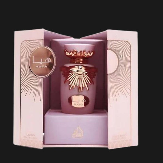 Lattafa Haya Eau De Parfum 100ml - Luxuosa Fragrancia Feminina