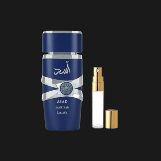Decant Lattafa Asad Zanzibar | Eau de Parfum de Luxo Oriental