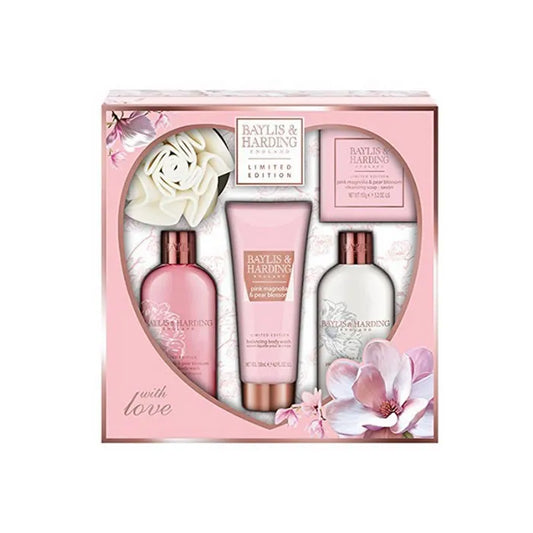 Baylis And Harding Limited Edition Pink Magnolia And Pear Blossom Set 5 Piezas 2018 - Orient Perfumes Portugal