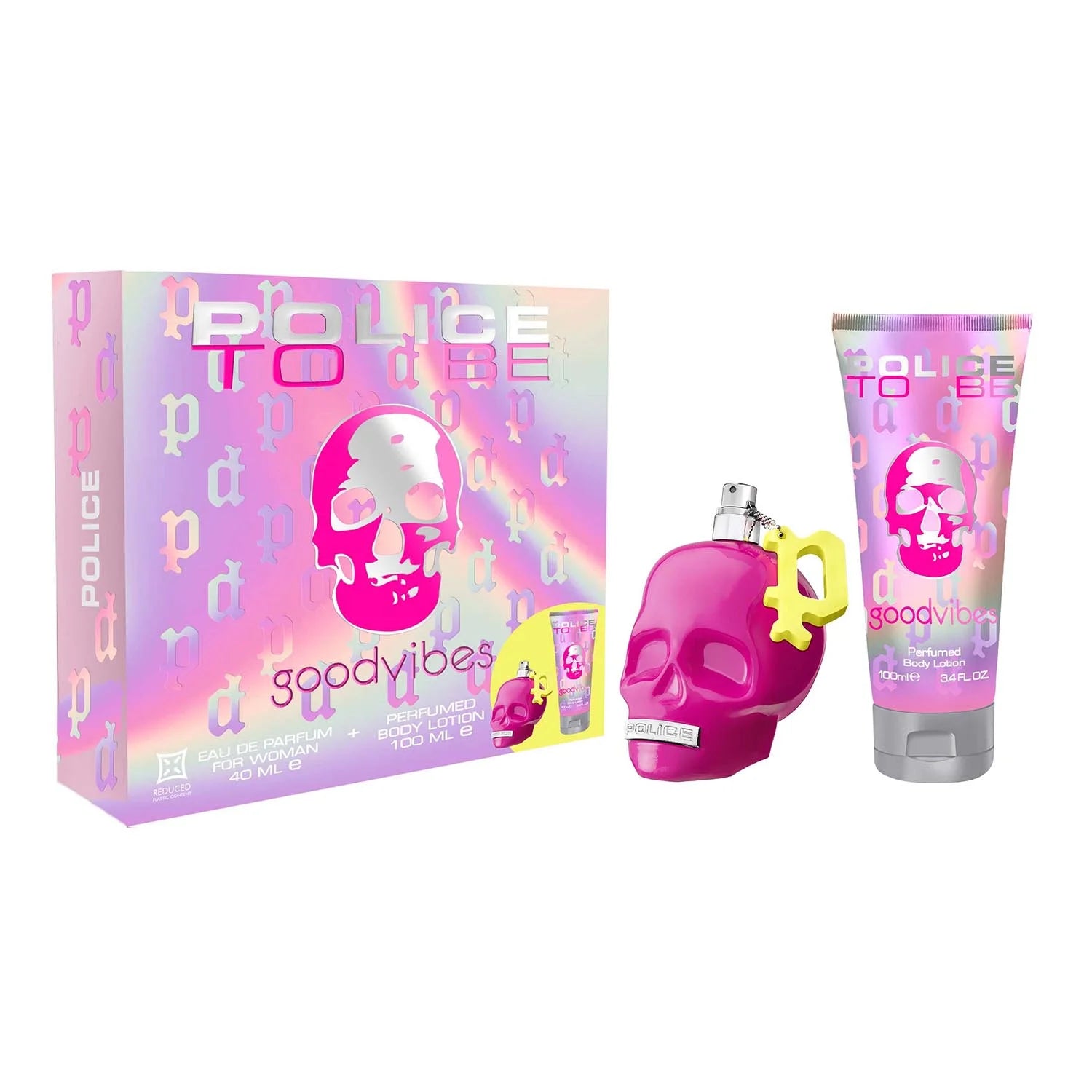Police to Be Goodvibes Eau De Parfum For Woman 40ml Spray Locion Corporal Perfumada 100ml - Orient Perfumes Portugal