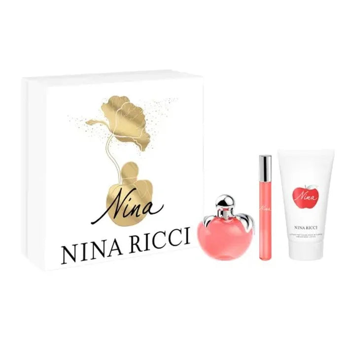 Nina Ricci Nina Eau De Toilette Spray 50ml Set 3 Pieces - Perfume Original na Orient Perfumes Portugal