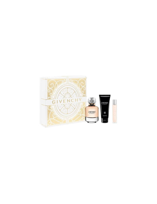 Givenchy L'interdit Eau Parfum 80ml Leche Corporal 75ml Spray Viaje 12,5 - Orient Perfumes Portugal