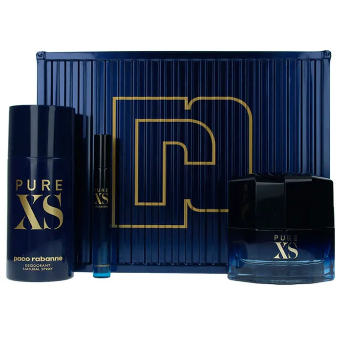 Paco Rabanne Pure XS Eau De Toilette Spray 50ml Set 3 Piezas 2019 - Orient Perfumes Portugal
