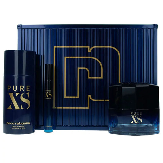 Paco Rabanne Pure XS Eau De Toilette Spray 50ml Set 3 Piezas 2019 - Orient Perfumes Portugal
