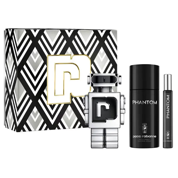 Paco Rabanne Phantom Eau de Toilette Spray 100ml Set 3 Piezas - Orient Perfumes Portugal
