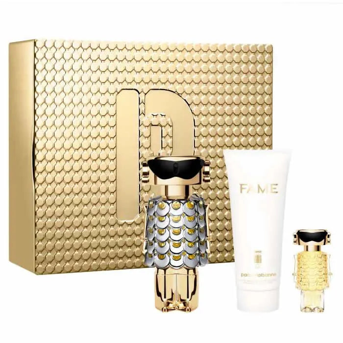 Paco Rabanne Fame Eau De Perfume Spray 80ml Set 3 Pieces - Perfume Original na Orient Perfumes Portugal