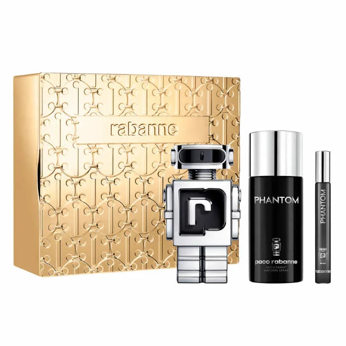 Rabanne Phantom Eau De Toilette Spray 100ml Set 3 Pieces - Perfume Original na Orient Perfumes Portugal