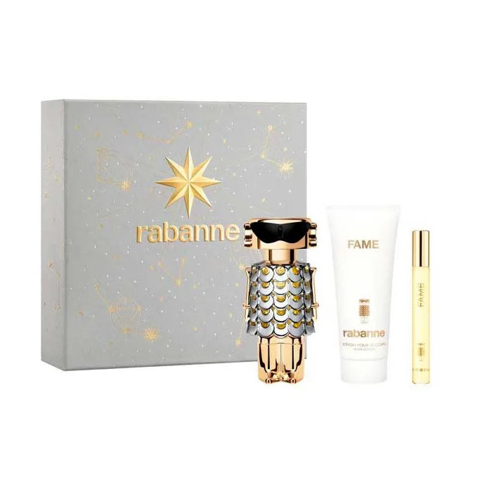 Paco Rabanne Fame Eau De Perfume Spray 50ml Set 3 Pieces - Perfume Original na Orient Perfumes Portugal