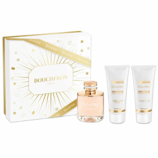 Boucheron Quatre Femme Eau De Parfum Spray 100ml Set 3 Piezas - Orient Perfumes Portugal