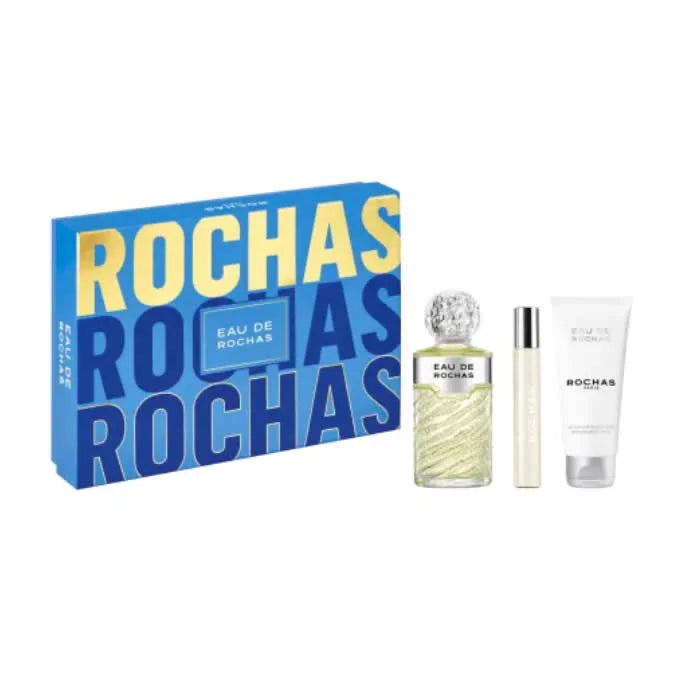 Rochas Eau De Rochas Eau De Toilette Spray 100ml Set 3 Piezas - Orient Perfumes Portugal