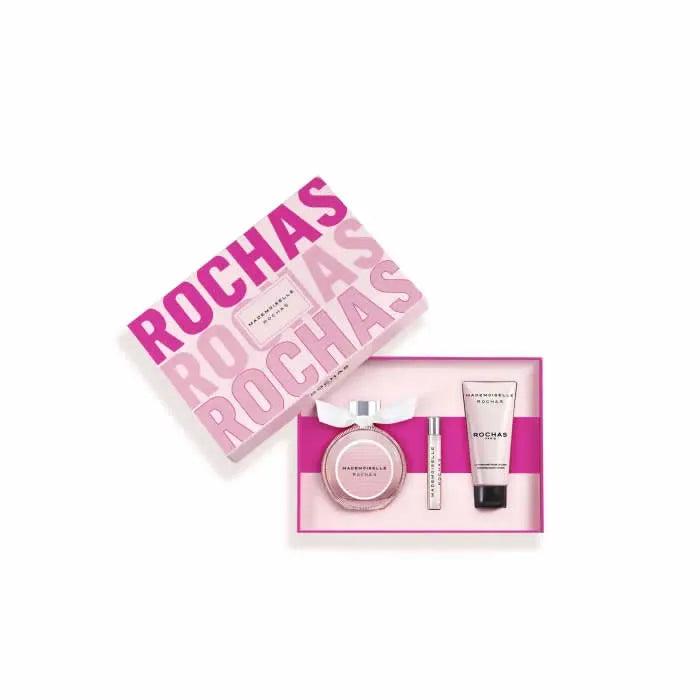 Rochas Mademoiselle Eau De Parfum Spray 90ml Set 3 Piezas - Orient Perfumes Portugal