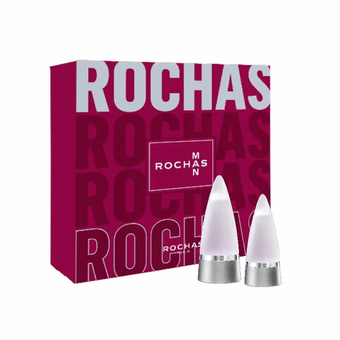 Rochas Man Eau De Toilette Spray 100ml Set 2 Pieces - Perfume Original na Orient Perfumes Portugal