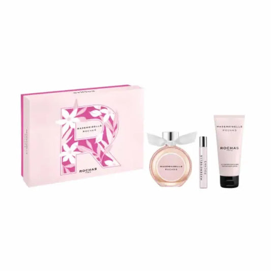 Rochas Mademoiselle Rochas Eau De Parfum Spray 90ml Set 3 Piezas - Orient Perfumes Portugal