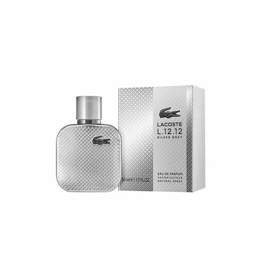 Lacoste L.12.12 Silver Grey Eau De Parfum Spray 50ml - Orient Perfumes Portugal