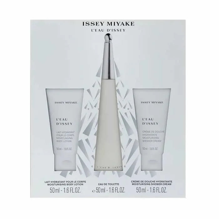 Issey Miyake L'Eau D'Issey Eau De Toilette Spray 50ml Set 3 Piezas - Orient Perfumes Portugal