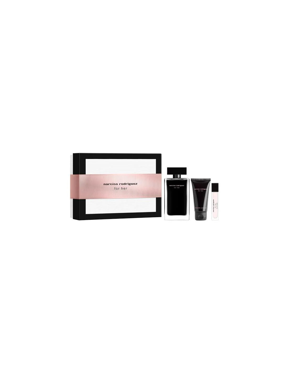 Set Narciso Rodriguez For Her Edt 50ml Body 50ml Edt 7,5ml - Perfume Original na Orient Perfumes Portugal
