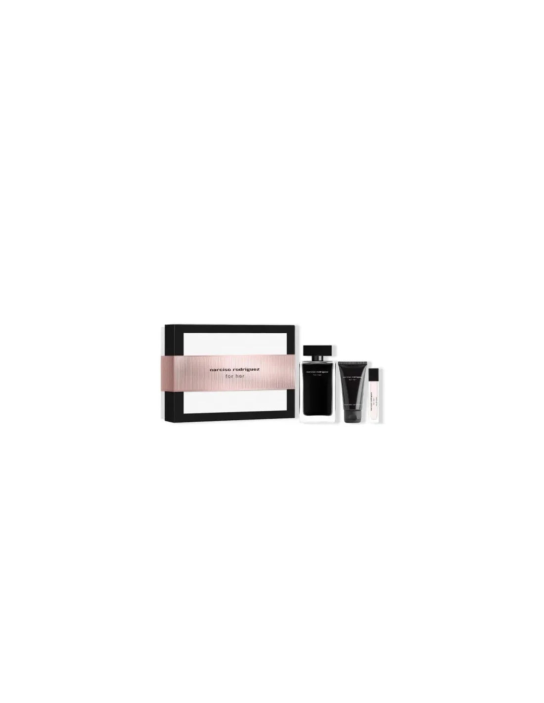Set Narciso Rodriguez For Her Edt 100ml Body 50ml Edt 10ml - Perfume Original na Orient Perfumes Portugal