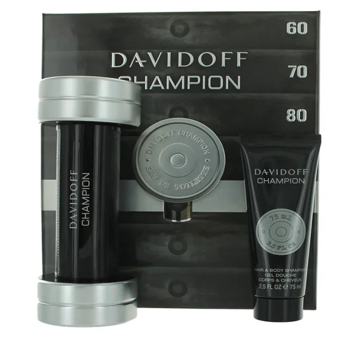 Davidoff Champion Eau De Toilette Spray 90ml Set 2 Piezas - Orient Perfumes Portugal