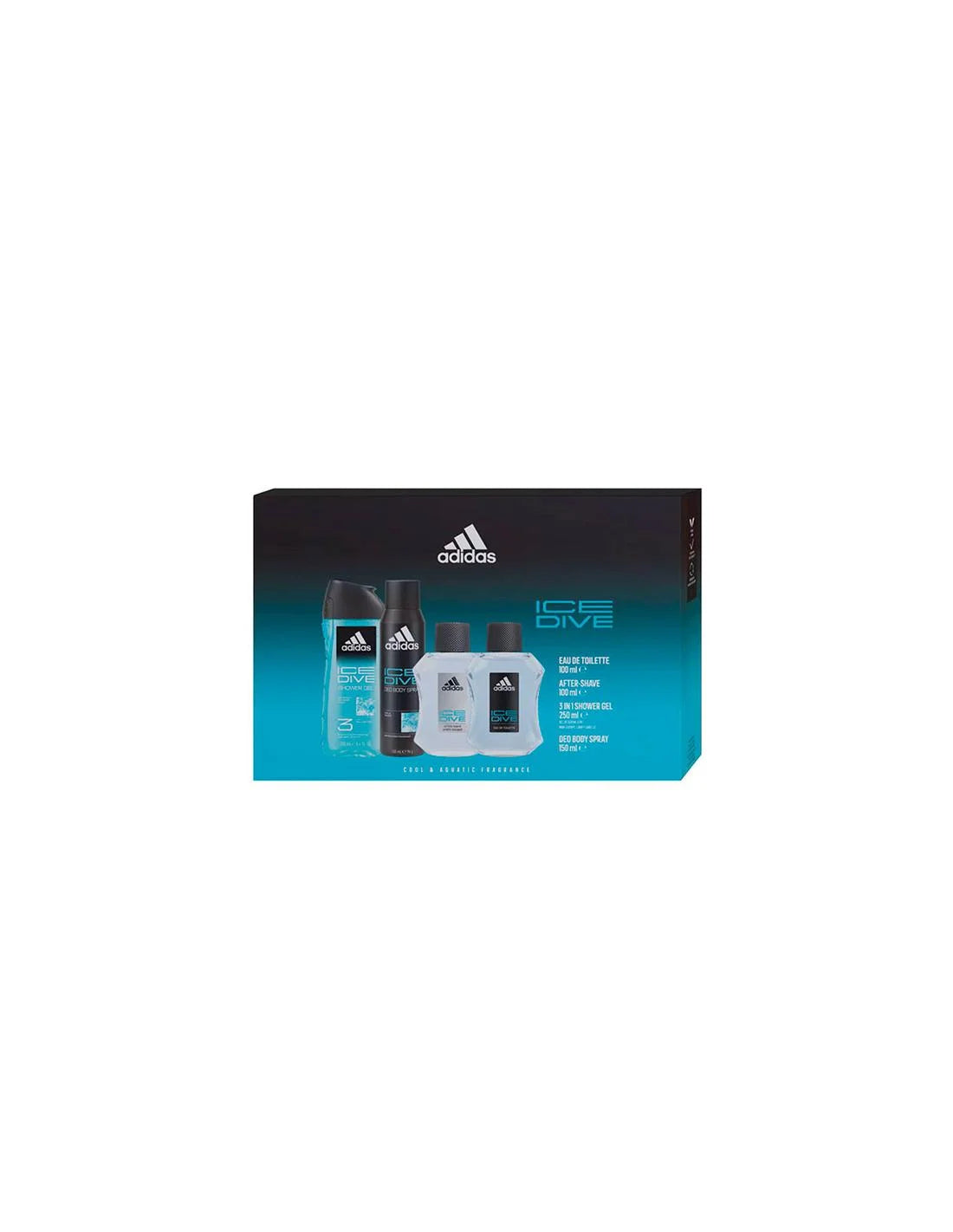 Est Adidas Ice Dive Edt 100g L 250ml After Shave Bs 150ml - Perfume Original na Orient Perfumes Portugal