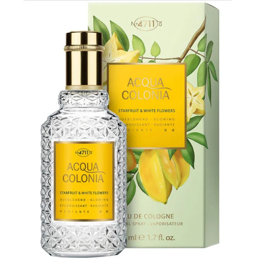 4711 Acqua Colonia Starfruit y White Flowers Eau De Cologne Spray 50ml - Orient Perfumes Portugal