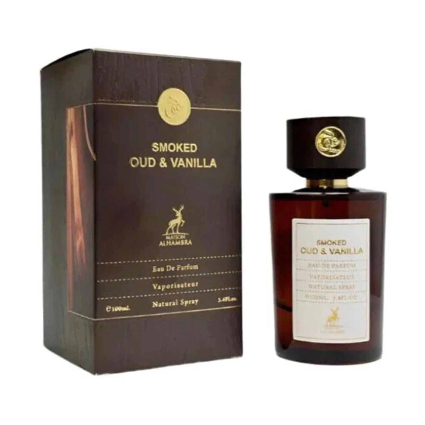 Maison Alhambra Smoked Oud y Vanilla Eau De Parfum 100ml Spray - Perfume Original na Orient Perfumes Portugal