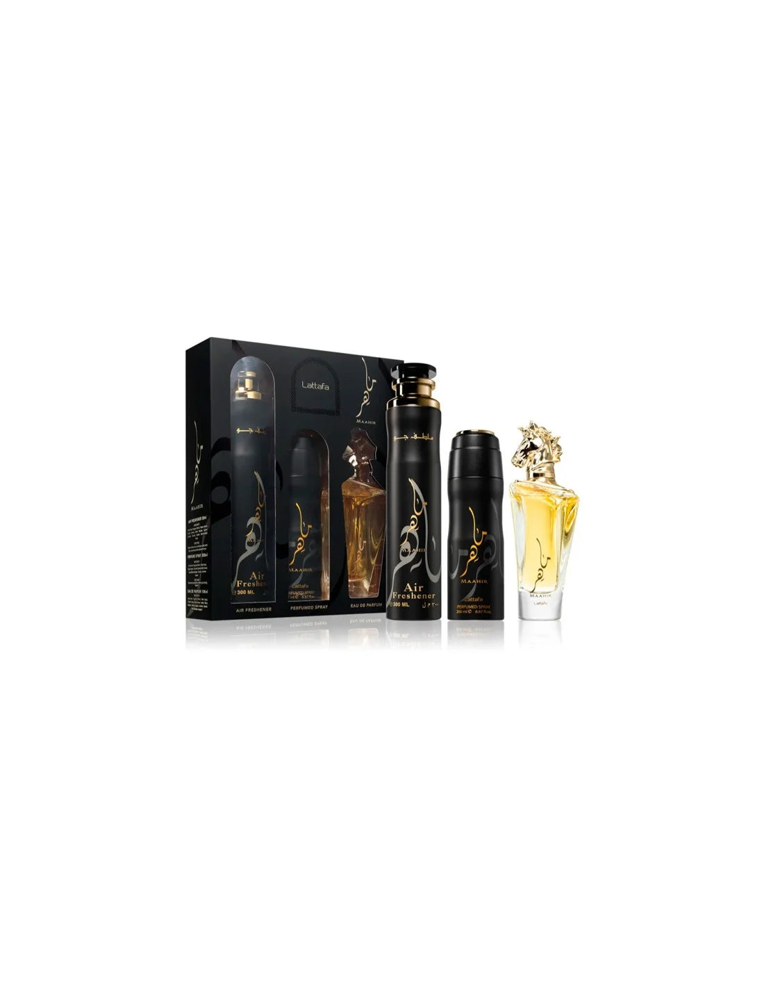 Lattafa Maahir Set Edp 100 Desodorante 200 Room 300ml - Orient Perfumes Portugal