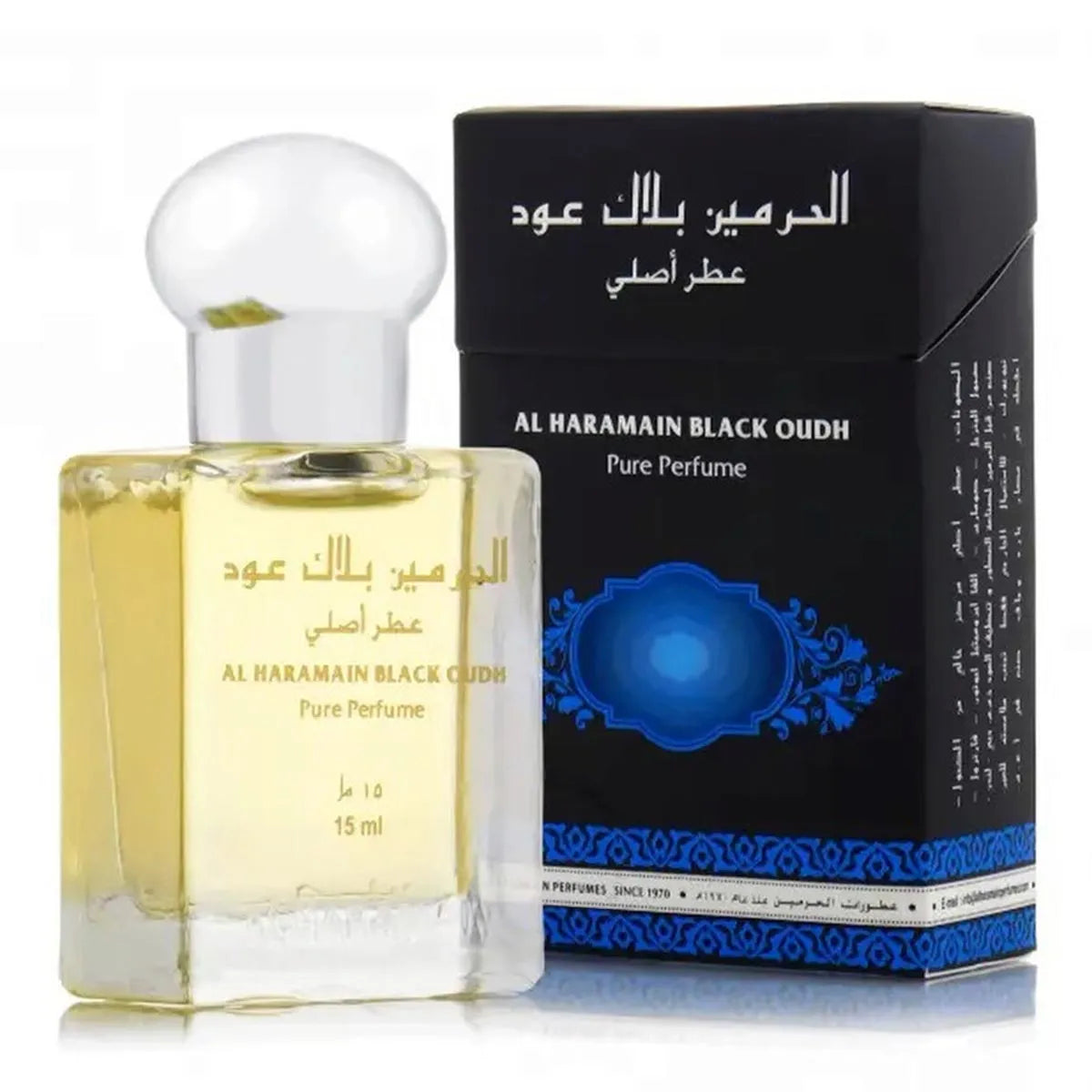 Al Haramain Black Oudh Perfume Puro 15ml | Orient Perfumes