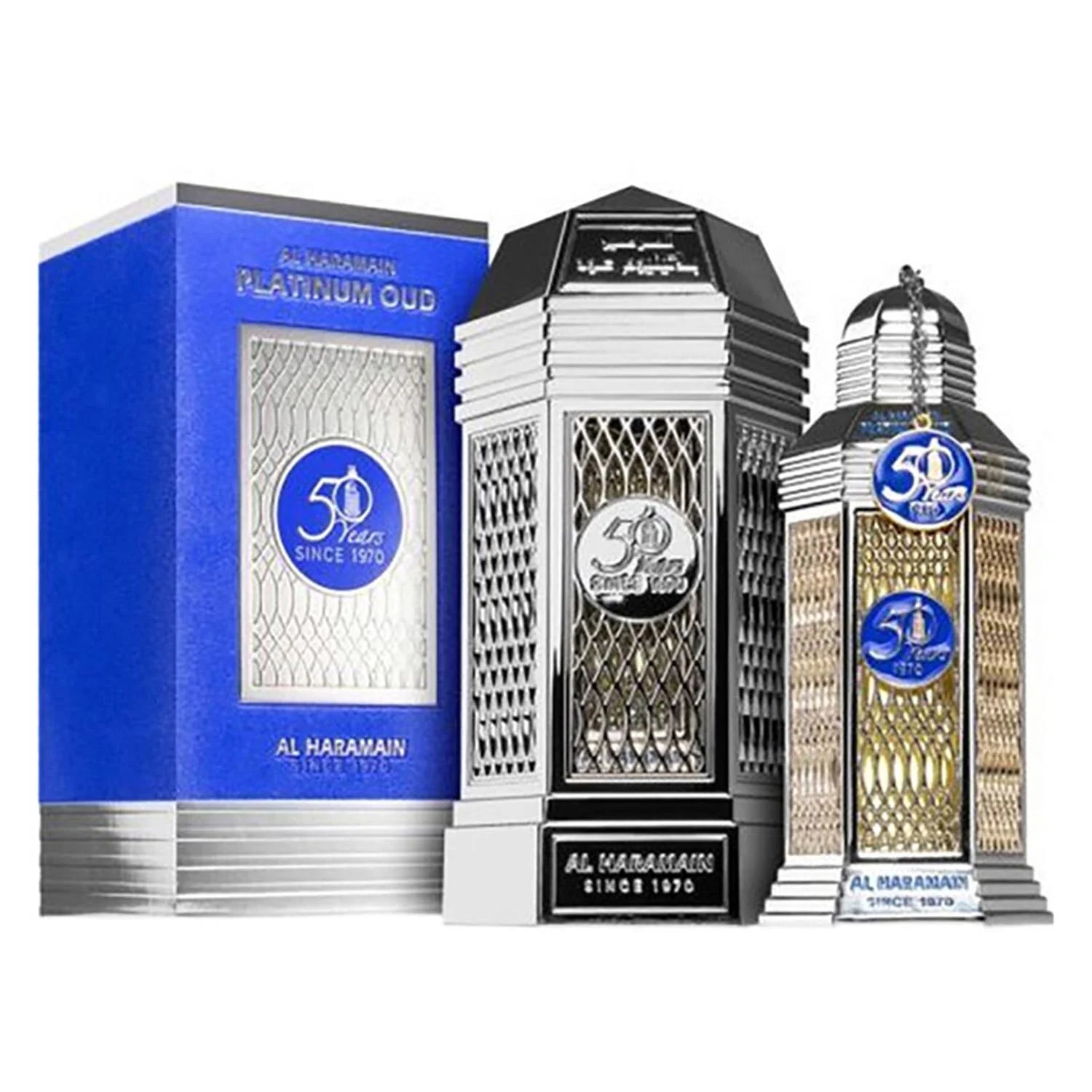 Al Haramain Platinum Oud Eau De Parfum 50 Years 100ml Spray - Perfume Original na Orient Perfumes Portugal