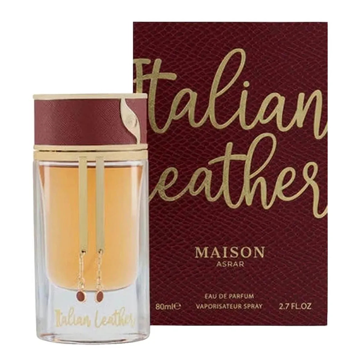 Maison Asrar Italian Leather Eau De Parfum 80ml Spray - Orient Perfumes Portugal