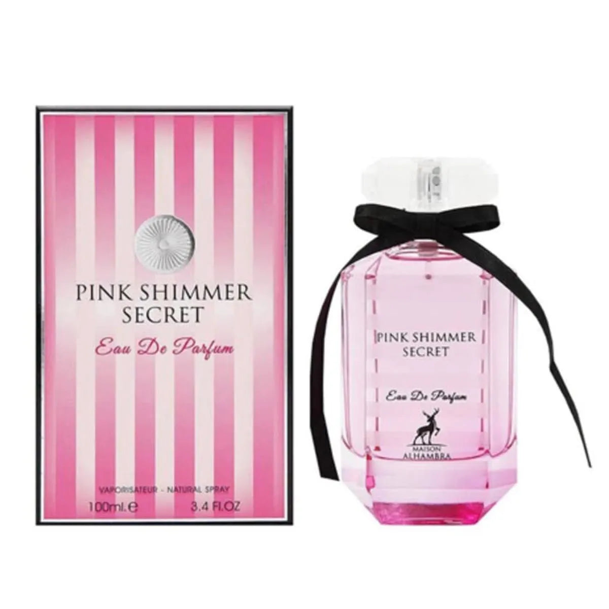 Maison Alhambra Pink Shimmer Secret Eau De Parfum 100ml Spray - Perfume Original na Orient Perfumes Portugal