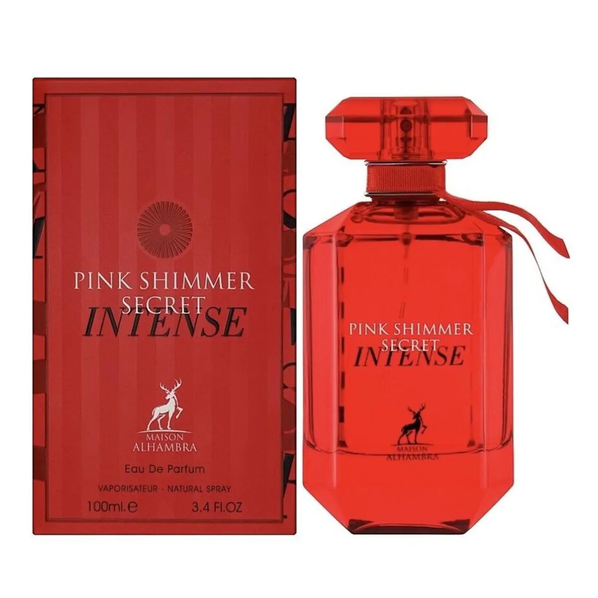 Maison Alhambra Pink Shimmer Secret Intense Eau De Parfum 100ml Spray - Orient Perfumes Portugal