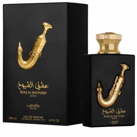 LATTAFA PRIDE ISHQ AL SHUYUKH GOLD EAU DE PARFUM SPRAY 100ML - Orient Perfumes Portugal