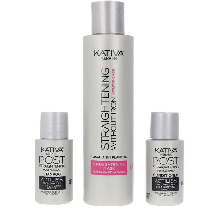 Kativa Keratin Anti-Frizz Alisado Sin Plancha Xtrem Care 30 Días Set 3 Piezas - Orient Perfumes Portugal