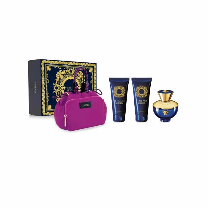 Versace Dylan Blue Pour Femme Eau De Parfum Spray 100ml Set 4 Piezas - Orient Perfumes Portugal