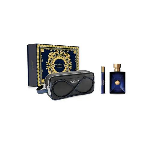 Versace Dylan Blue Eau De Toilette Spray 100ml Set 3 Piezas - Orient Perfumes Portugal