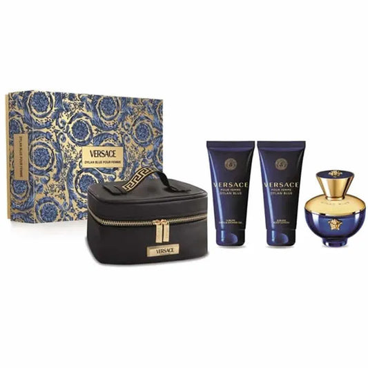 Versace Pour Femme Dylan Blue Eau De Perfume Spray 100ml Set 3 Piezas - Orient Perfumes Portugal